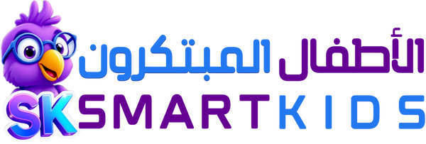 Logo of SK Smart Kids with a colorful character and text.